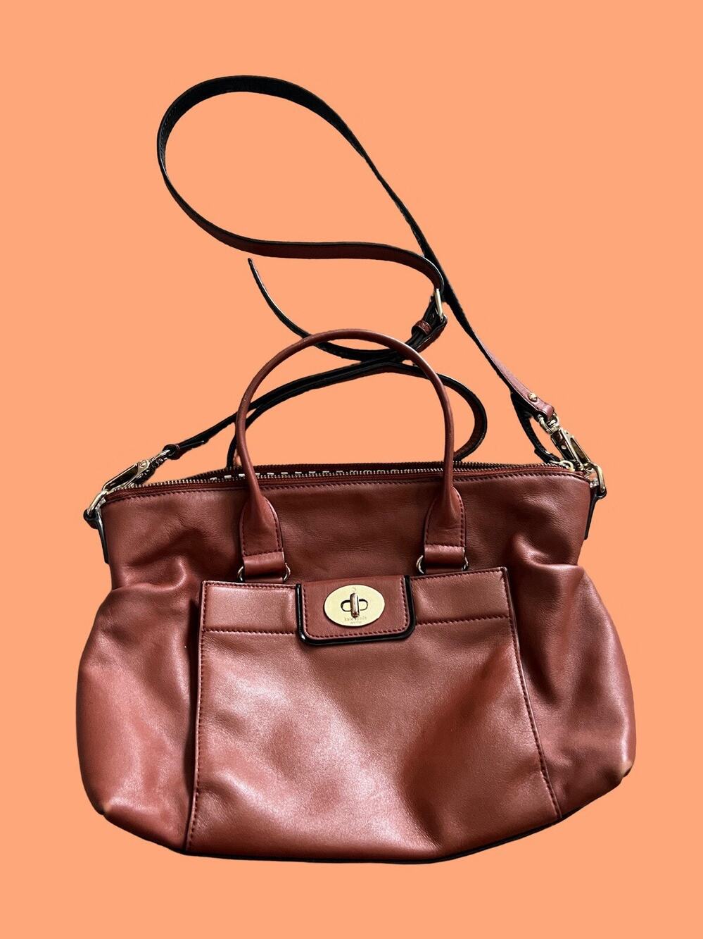KATE SPADE NEW YORK Hampton Road Janie Crossbody Purse, Leather, Brown